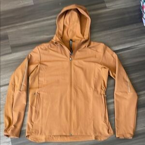 Men's Orange Hooded Jacket